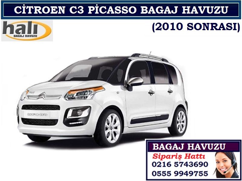 CİTROEN C3 PİCASSO BAGAJ HAVUZU 2010 SONRASI CİTROEN C3 PİCASSO AKSESUARLARI