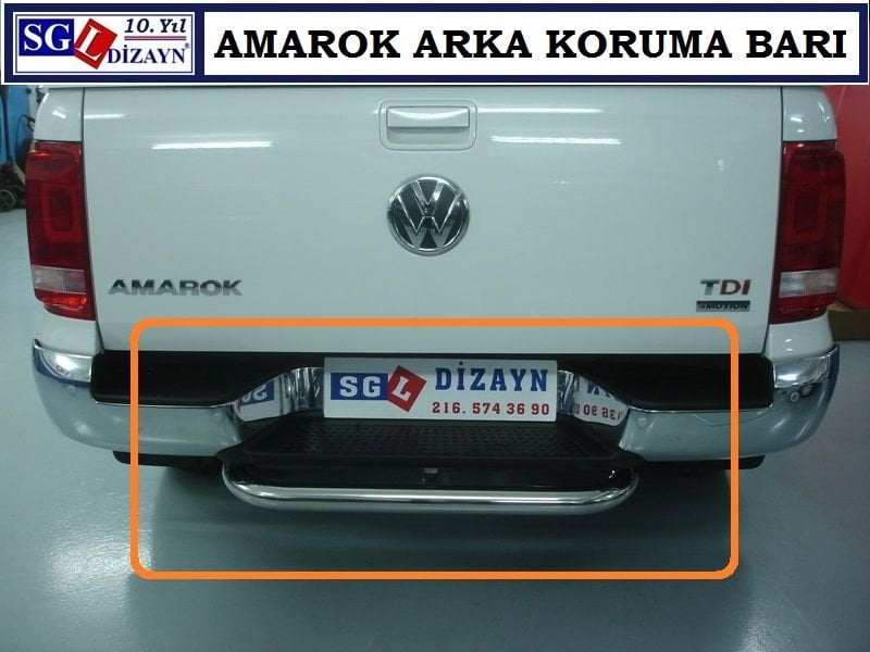 SGL-451-2C AMAROK KROM ARKA KORUMA BARI AMAROK AKSESUARLARI