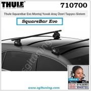 SABİT MONTAJ NOKTALI ARAÇLAR İÇİN THULE SİYAH KARE BARLI TAŞIYICI SİSTEM 7107-753-751