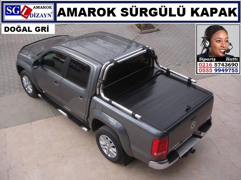 DOĞAL GRİ AMAROK SÜRGÜLÜ KAPAK ROLLBAK AMAROK AKSESUARLARI