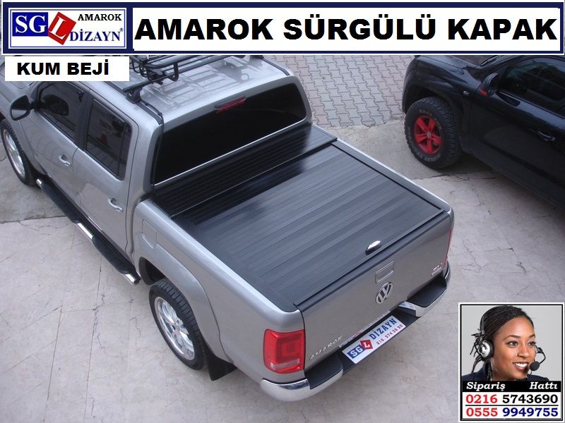 KUM BEJİ AMAROK SÜRGÜLÜ KAPAK ROLLBAK AMAROK AKSESUARLARI