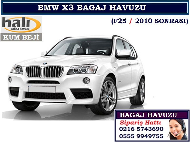 BMW X3 BAGAJ HAVUZU BEJ F25-2010 SONRASI BMW X3 AKSESUARLARI