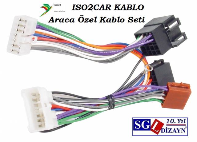 PARROT ISO2CAR BAĞLANTI KABLOSU SETİ