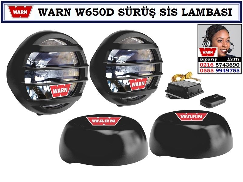 Warn W650D sürüş sis lambası seti