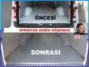 MERCEDES SPRİNTER ZEMİN DÖŞEMESİ MDF VE TABAN LASTİĞİ UYGULAMASI SPRİNTER AKSESUARLARI