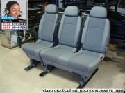 MERCEDES VİANO ORJİNAL ÜÇLÜ KOLTUK GRİ DERİ