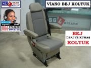 VİANO TEKLİ KOLTUK BEJ DERİ VE KUMAŞ