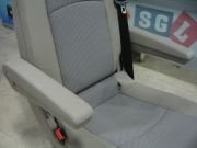 VİANO TEKLİ KOLTUK BEJ DERİ VE KUMAŞ