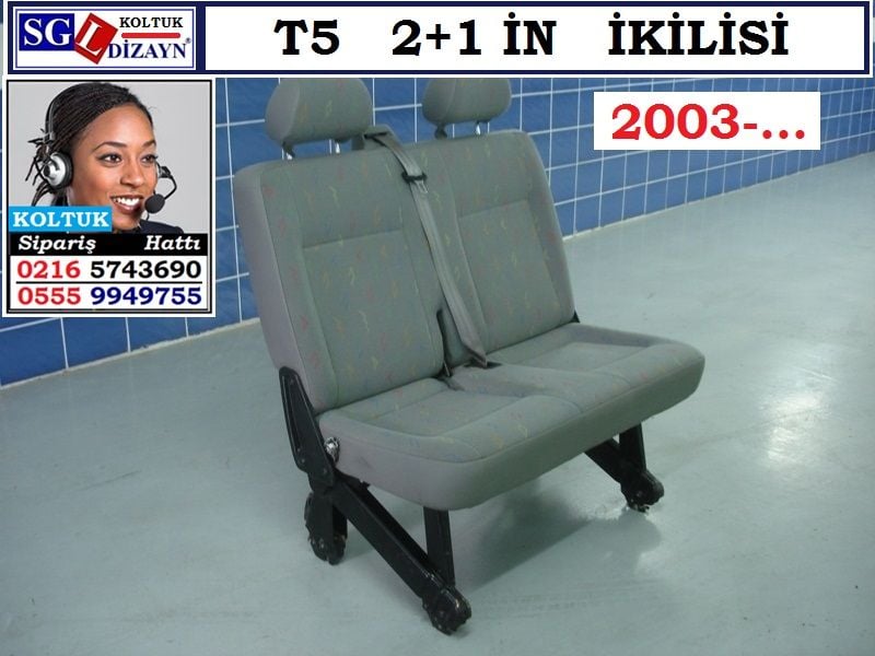 T5 2+1 ÜÇLÜNÜN İKİLİ KOLTUĞU 2003-.. T5 ORJİNAL KOLTUK