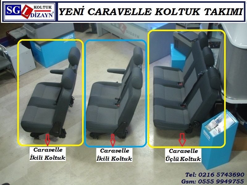 YENİ CARAVELLE KOLTUK TAKIMI ORJİNAL