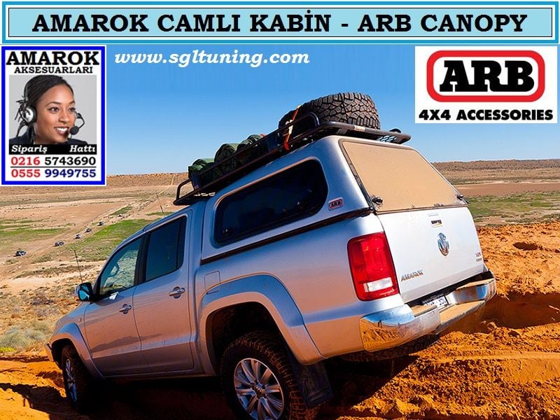 AMAROK İTHAL CAMLI KABİN ARB CANOPY AMAROK AKSESUARLARI