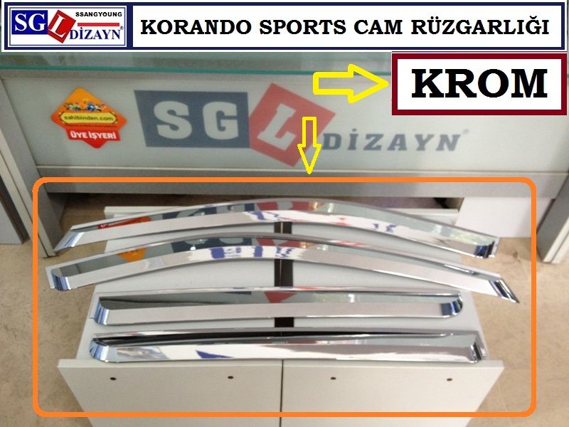 10700 KORANDO SPORTS KROM CAM RÜZGARLIĞI KORANDO SPORTS AKSESUARLARI