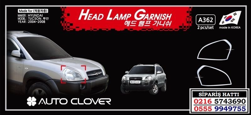 10323 HYUNDAİ TUCSON KROM FAR ÇERÇEVESİ HYUNDAİ TUCSON AKSESUARLARI
