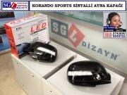 10703 KORANDO SPORTS SİNYALLİ AYNA KAPAĞI SİYAH KORANDO SPORTS AKSESUARLARI