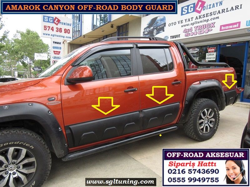 26.01.D-44- AMAROK CANYON BODY GUARD CLADDING AMAROK CANYON AKSESUARLARI