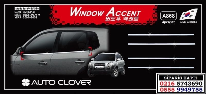 10328 HYUNDAİ TUCSON KROM CAM ÇITASI HYUNDAİ TUCSON AKSESUARLARI