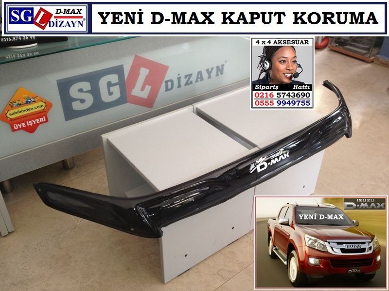 YENİ D-MAX KAPUT ÜZERİ KORUMA YENİ D-MAX AKSESUARLARI