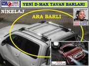 YENİ D-MAX TAVAN BARLARI NİKELAJ ARA BARLI YENİ D-MAX AKSESUARLARI