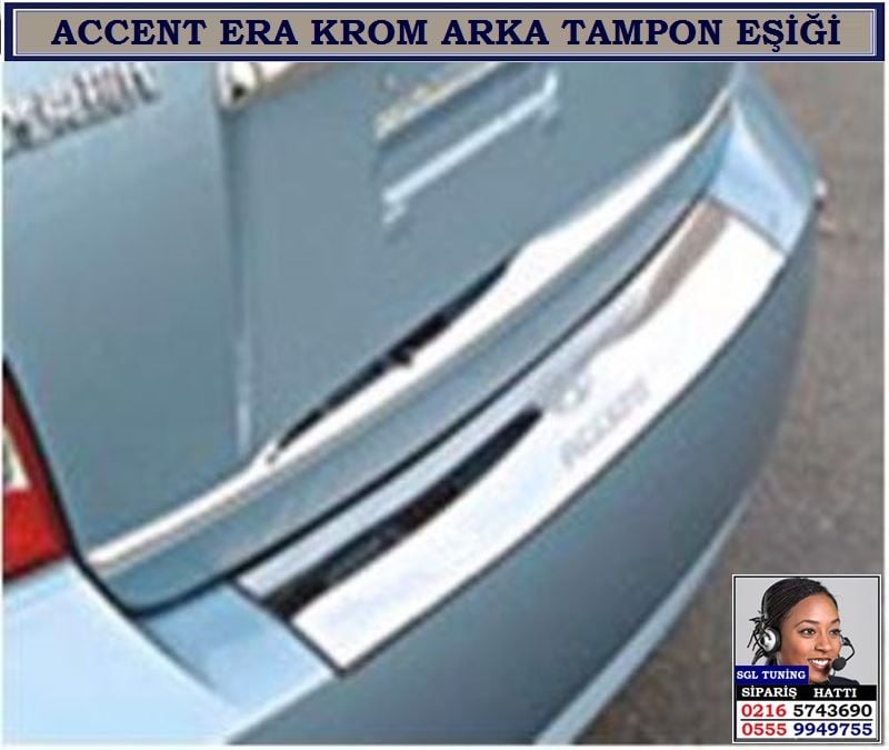 10605 ACCENT ERA KROM TAMPON ÜZERİ HYUNDAİ ACCENT ERA AKSESUARLARI