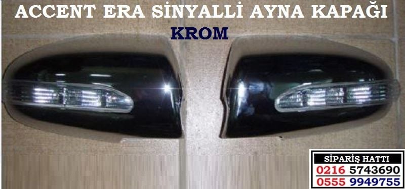 10613 ACCENT ERA SİNYALLİ KROM AYNA KAPAĞI HYUNDAİ ACCENT ERA AKSESUARLARI