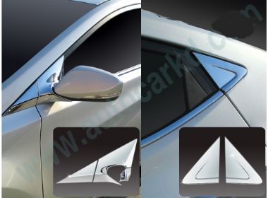 15113 HYUNDAİ YENİ ELANTRA ÖN KAPI KÖŞE VE ARKA KELEBEK CAM KROM TAKIMI HYUNDAİ YENİ ELANTRA AKSESUARLARI