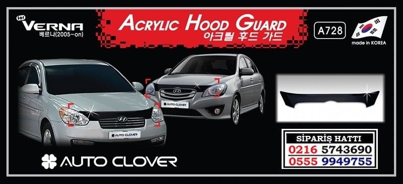 10622 ACCENT ERA KAPUT ÜZERİ KORUMA HYUNDAİ ACCENT ERA AKSESUARLARI