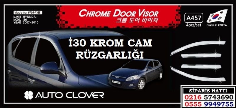 10708 HYUNDAİ İ30 KROM CAM RÜZGARLIĞI HYUNDAİ İ30 AKSESUARLARI