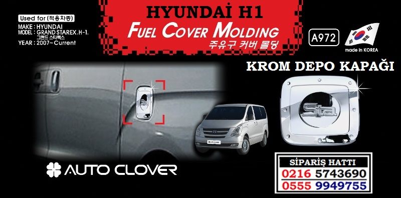 10806 HYUNDAİ H1 KROM DEPO KAPAĞI HYUNDAİ H1 AKSESUARLARI