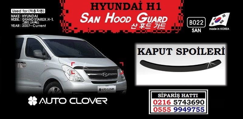 10810 HYUNDAİ H1 KAPUT SPOİLERİ HYUNDAİ H1 AKSESUARLARI