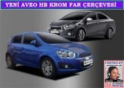 10904 YENİ AVEO HB KROM FAR ÇERÇEVESİ CHEVROLET YENİ AVEO HB AKSESUARLARI