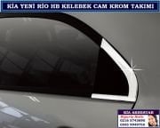 10507 KİA YENİ RİO HB KELEBEK CAM KROM TAKIMI KİA YENİ RİO HB AKSESUARLARI
