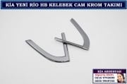 10507 KİA YENİ RİO HB KELEBEK CAM KROM TAKIMI KİA YENİ RİO HB AKSESUARLARI