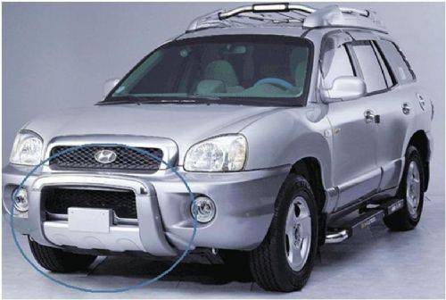 10109 HYUNDAİ SANTA FE ÖN TAMPON KORUMASI SANTAFE BASKILI HYUNDAİ SANTA FE AKSESUARLARI