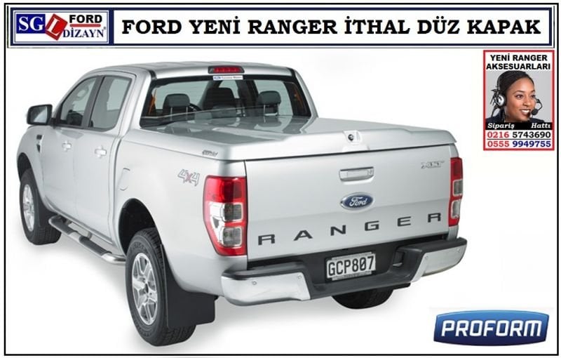 FORD YENİ RANGER T6 GRİ DÜZ KAPAK İTHAL