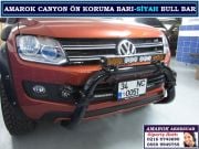 AMAROK CANYON ÖN KORUMA BARI PARLAK SİYAH BULL BAR AMAROK CANYON BAKIR TURUNCU AKSESUARLARI