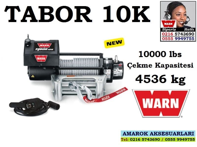AMAROK CANYON VİNÇ TABOR 10K VİNÇ 10000 lbs 4536 kg ÇEKME KAPASİTESİ AMAROK CANYON BAKIR TURUNCU AKSESUARLARI