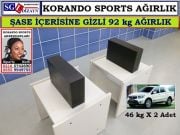 SGL09 KORANDO SPORTS AĞIRLIK ŞASE İÇERİSİNE GİZLİ KORANDO SPORTS AKSESUARLARI