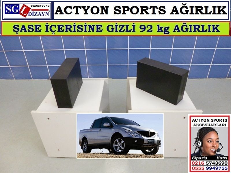 SGL01 SSANGYONG ACTYON SPORTS AĞIRLIK ŞASE İÇERİSİNE GİZLİ SSANGYONG ACTYON SPORTS AKSESUARLARI