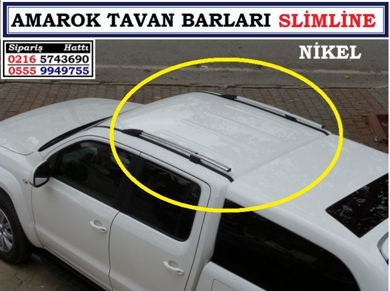 SLİMLİNE NİKEL AMAROK TAVAN BARLARI AMAROK AKSESUARLARI