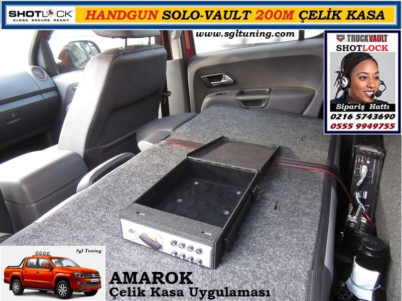 SGL-451-12S-1 AMAROK SHOTLOCK HANDGUN SOLO-VAULT 200M ÇELİK KASA SİLAH KASASI