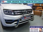 YENİ AMAROK V6 İTHAL ÖN KORUMA BARI KROM BULL BAR YENİ AMAROK V6 AKSESUARLARI