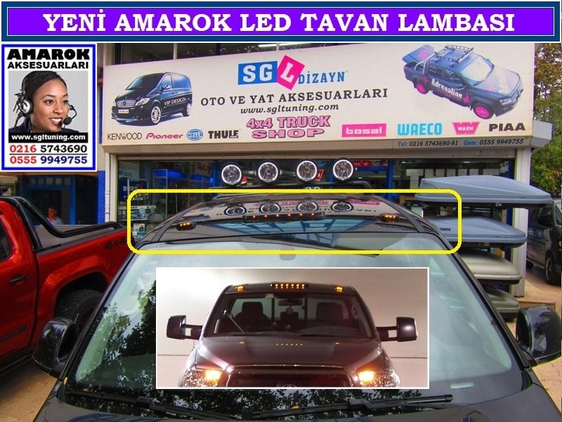 YENİ AMAROK LED TAVAN LAMBASI AMAROK AKSESUARLARI