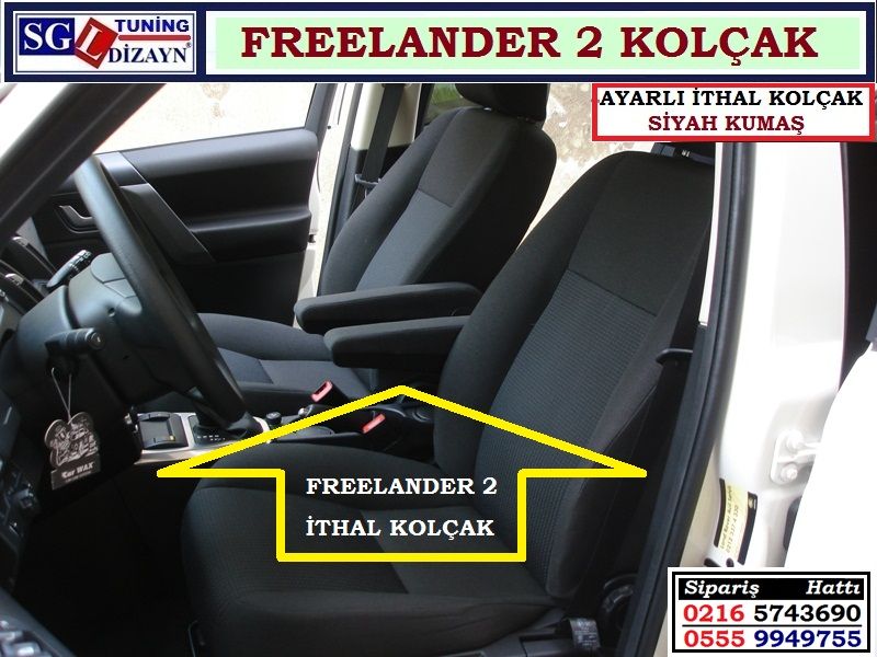 SGL-24108.1 FREELANDER 2 KOLÇAK SİYAH KUMAŞLI İTHAL AYARLI FREELANDER 2 AKSESUARLARI