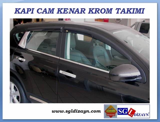 10104 QASHQAİ KROM CAM ÇITASI QASHQAİ AKSESUARLARI