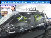 V6-S-1-19 YENİ AMAROK V6 CAM RÜZGARLIĞI İTHAL YENİ AMAROK V6 AKSESUARLARI SGL TUNİNG