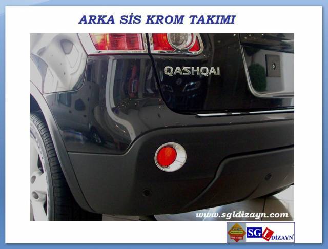 10112 QASHQAİ ARKA SİS FARI KROM ÇERÇEVESİ QASHQAİ AKSESUARLARI