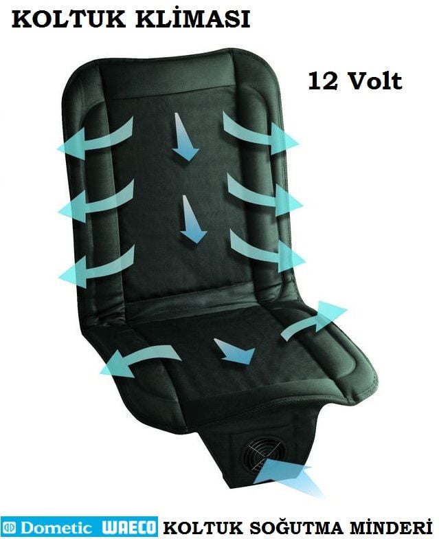 Karavan Waeco MagicComfort Koltuk Soğutucu Kılıf MCS-20 Koltuk Soğutma Minderi Koltuk Kliması