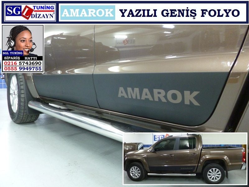 AMAROK YAZILI GENİŞ FOLYO AMAROK AKSESUARLARI