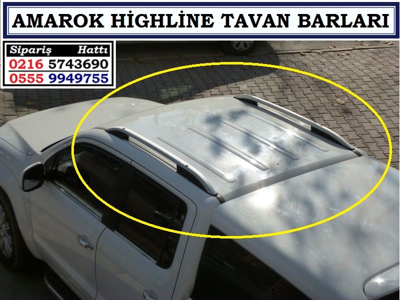 HİGHLİNE GRİ AMAROK TAVAN BARLARI AMAROK AKSESUARLARI