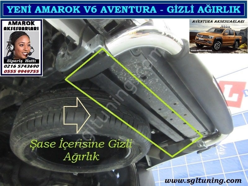 YENİ AMAROK V6 AVENTURA AĞIRLIK ŞASE İÇERİSİNE GİZLİ SGL TUNİNG